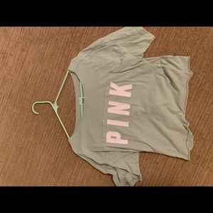 PINK short sleeve crop